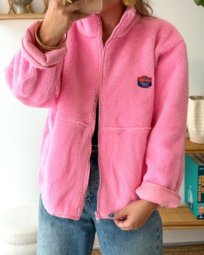 Veste polaire SWEETY rose bébé