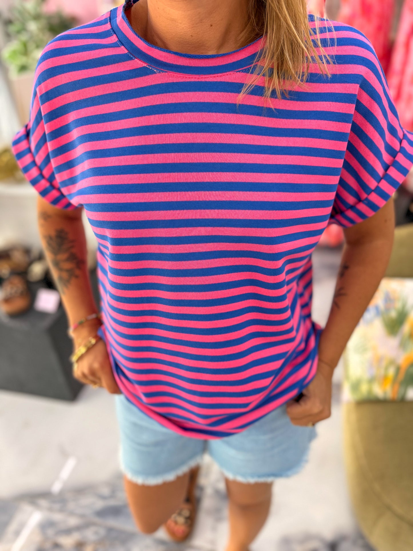 T-shirt MARINETTE bleu royal
