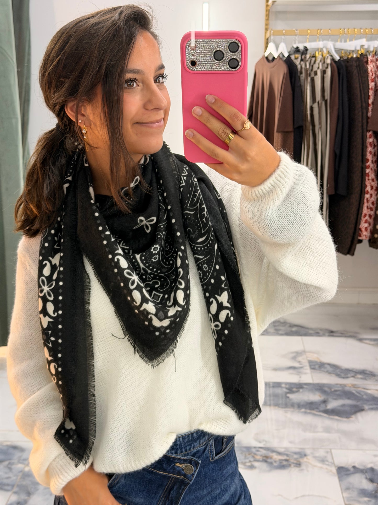 Foulard ANDREA noir