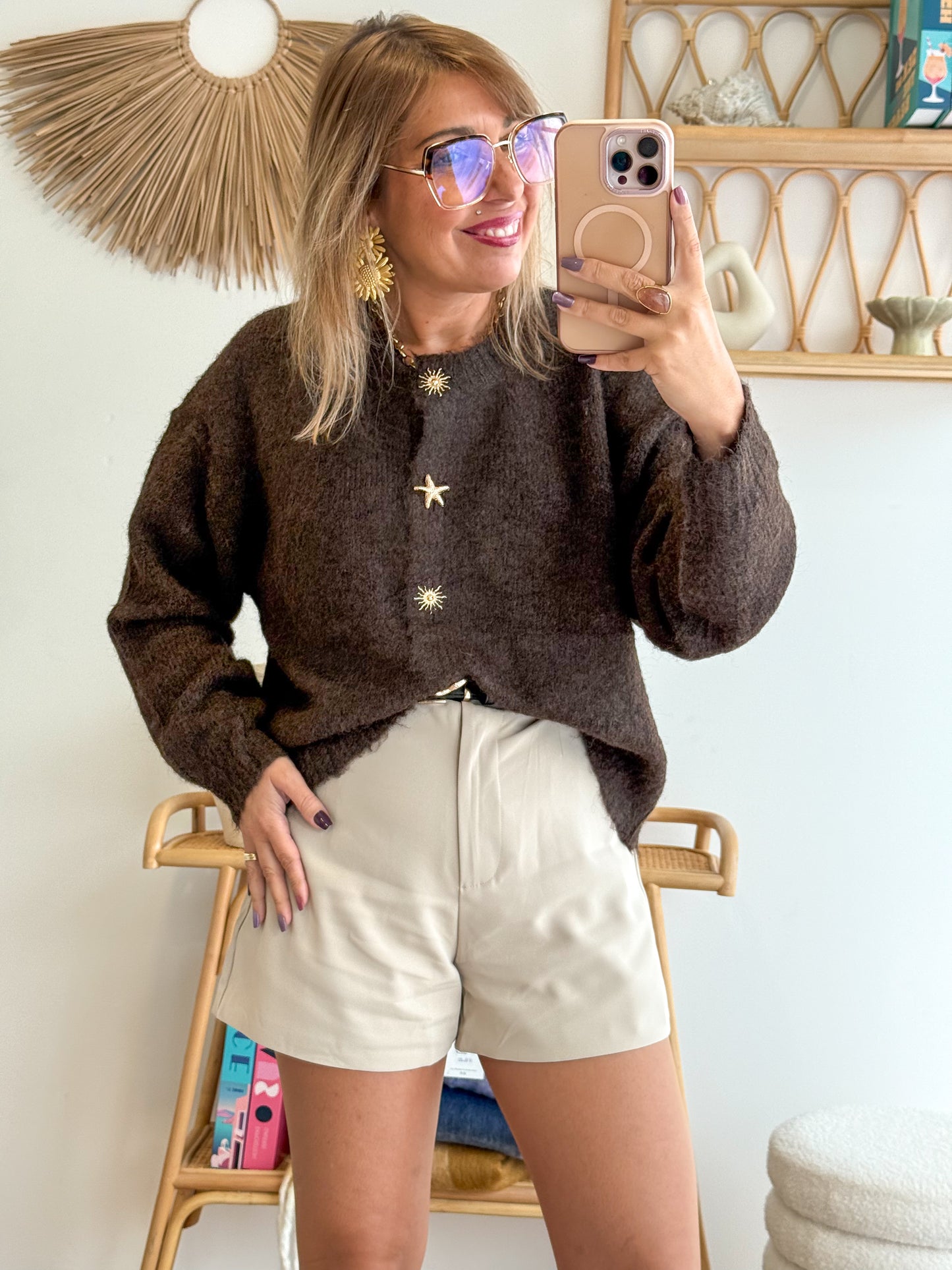 Cardigan ASTREA choco