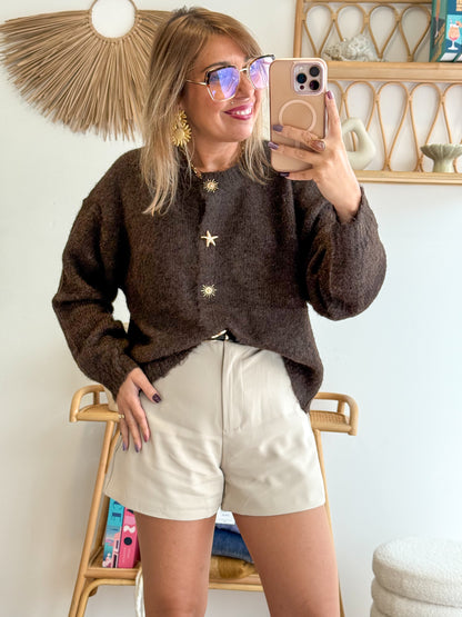 Cardigan ASTREA choco