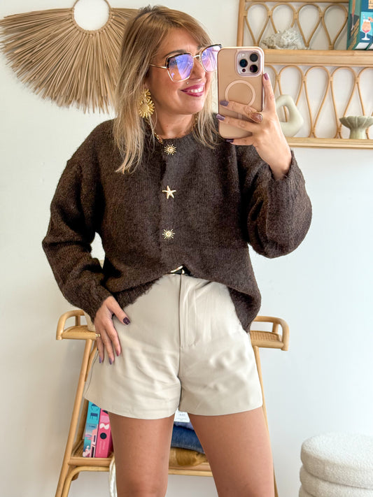 Cardigan ASTREA choco