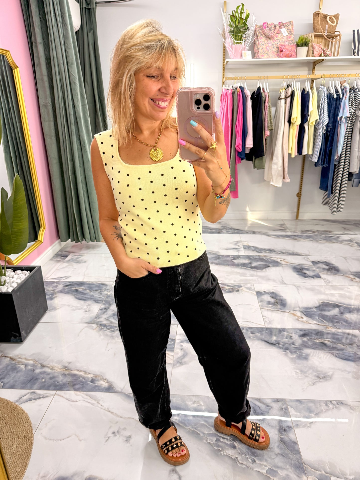 Top POLINA Jaune