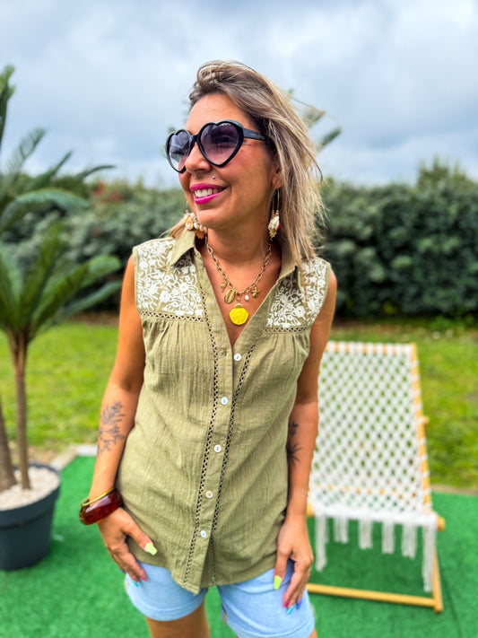 Chemise MAIA kaki