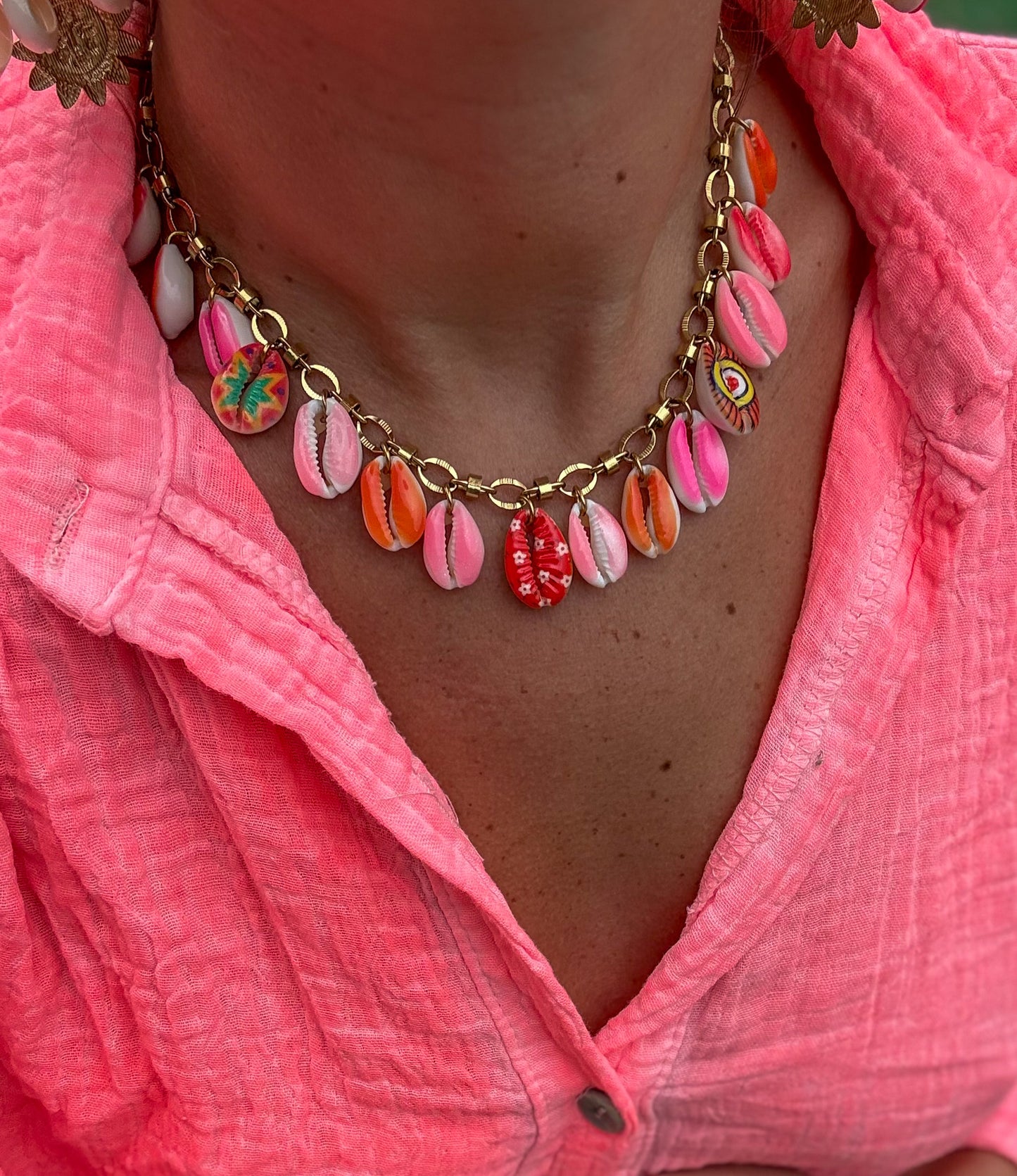 Collier BIARRITZ rose