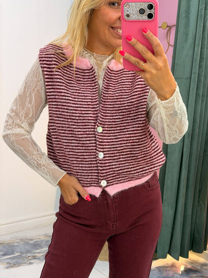 Gilet LOUISON Rose