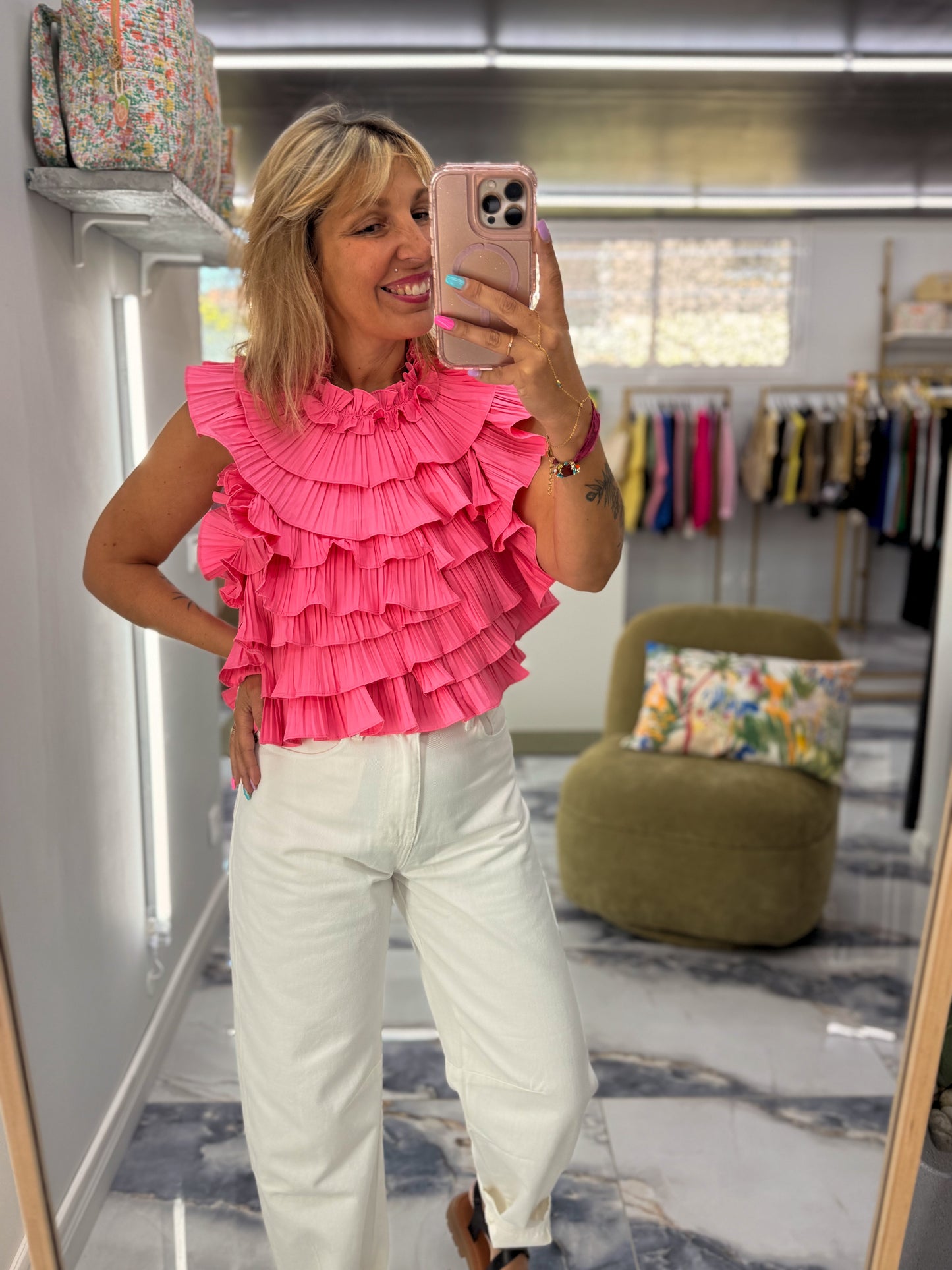 Top ILDA froufrou Fushia