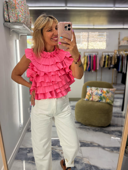 Top ILDA froufrou Fushia