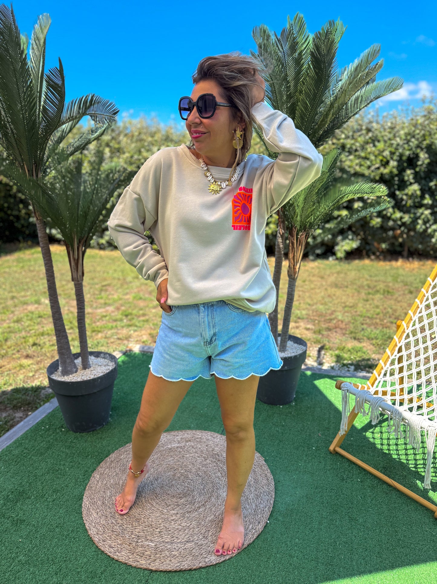 Sweat SOLEIL beige