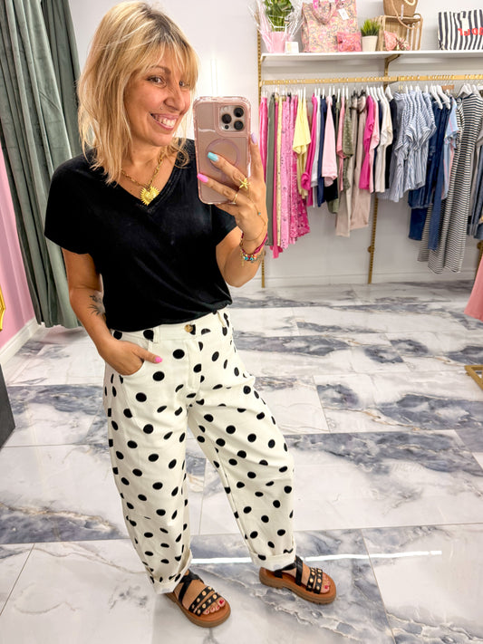 Pantalon Barrel POPPY Noir
