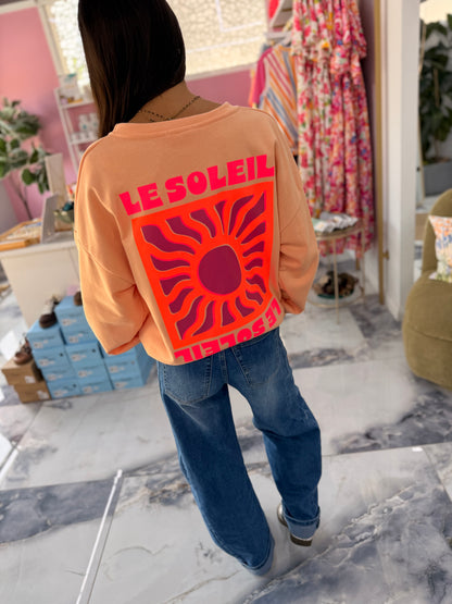 Sweat LE SOLEIL Orange pastel