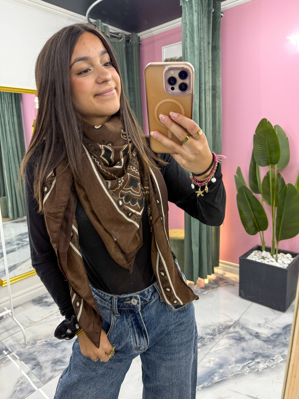 Foulard BANDANA choco