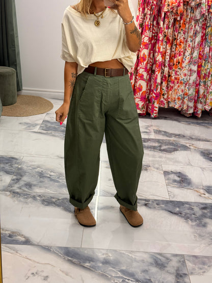 Pantalon ROMA kaki