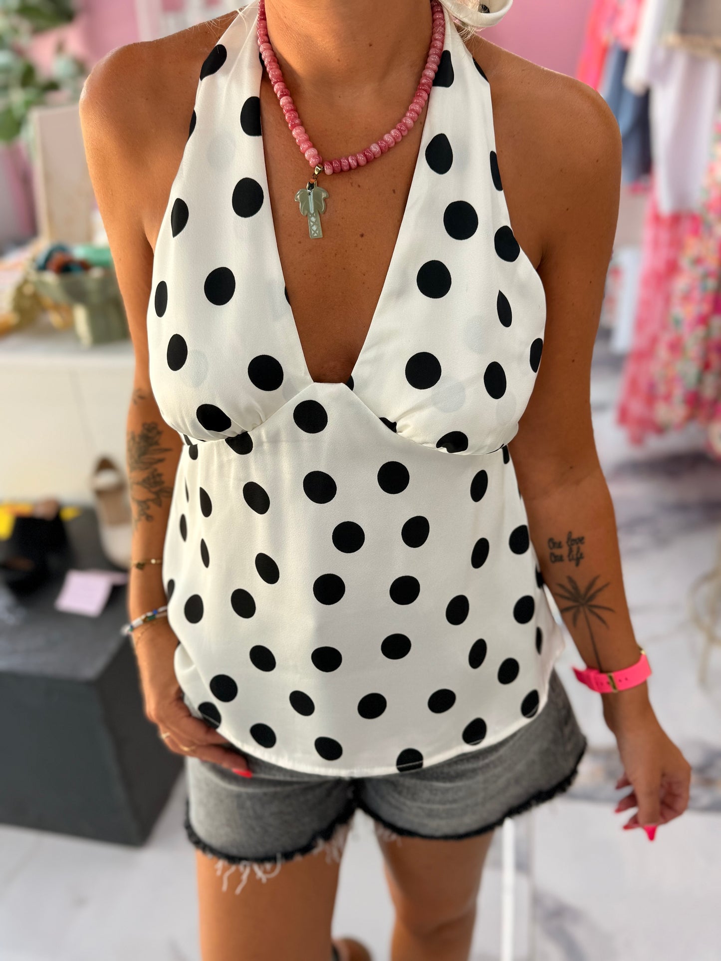 Top COLETTE blanc