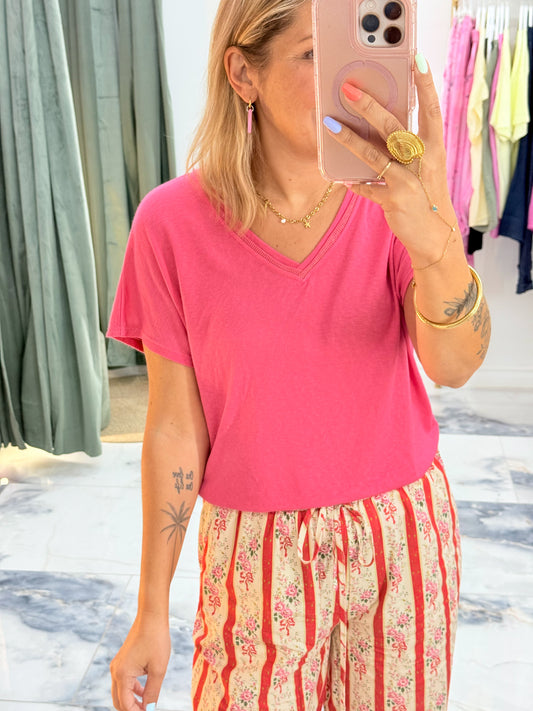 T-shirt JULIETTE Framboise