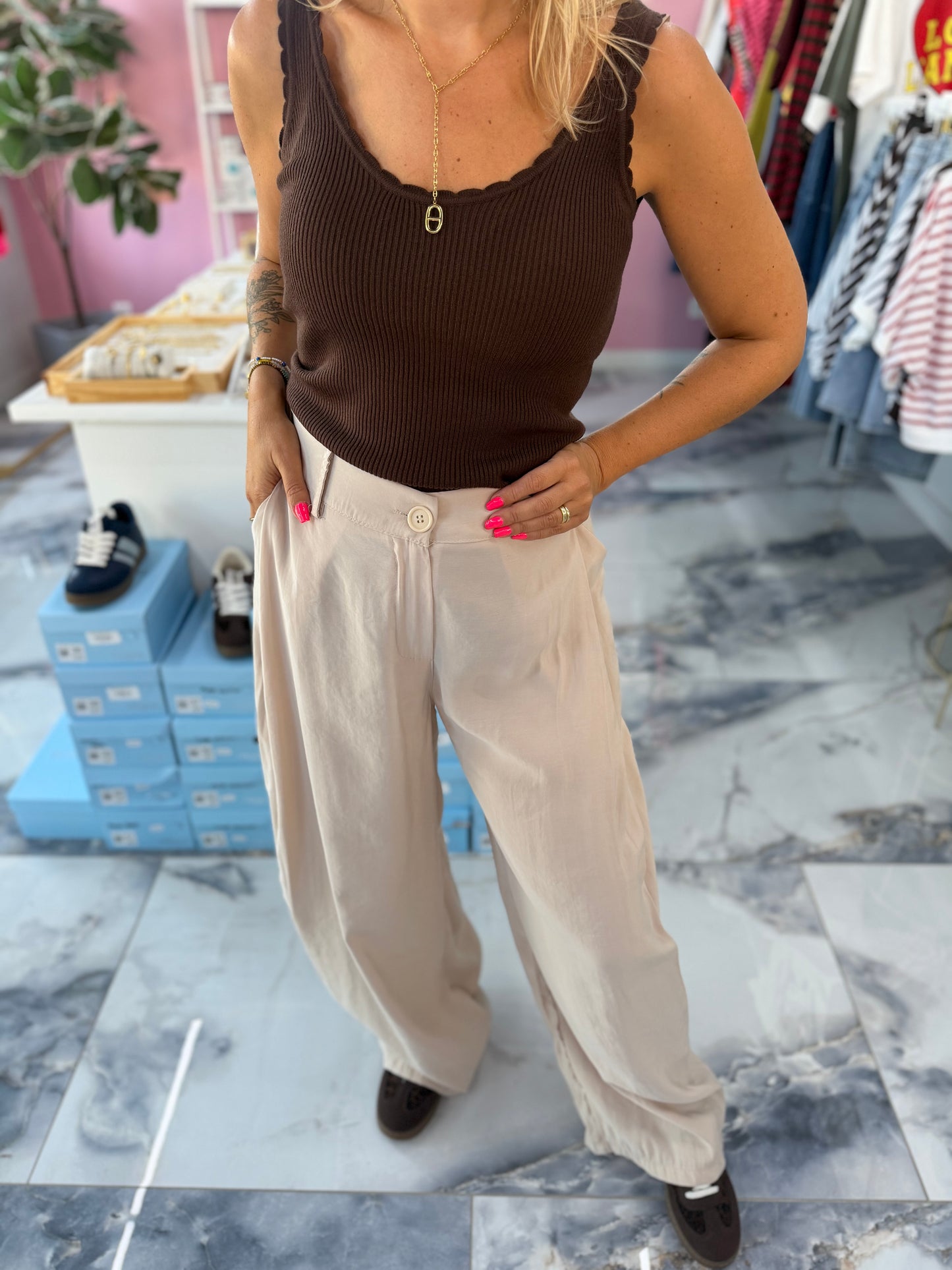 Pantalon BIARRITZ beige