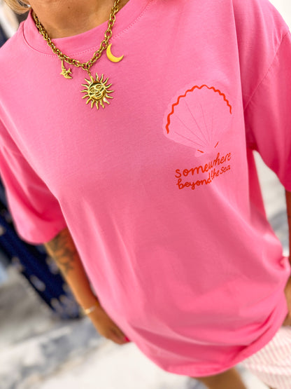 T-shirt COQUILLAGES rose