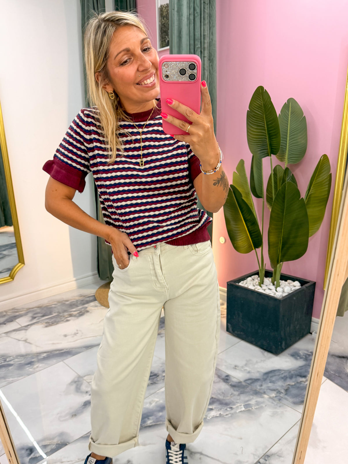 Pull ZELIE Bordeaux