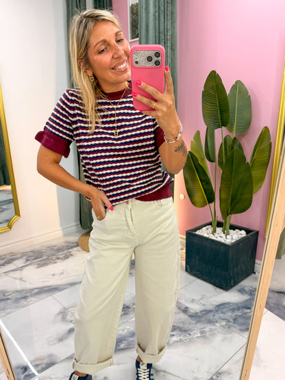Pull ZELIE Bordeaux