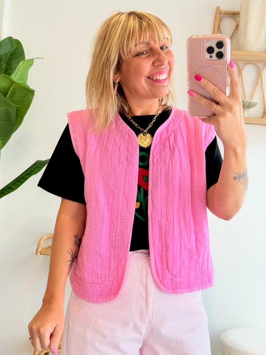 Gilet Naia Rose