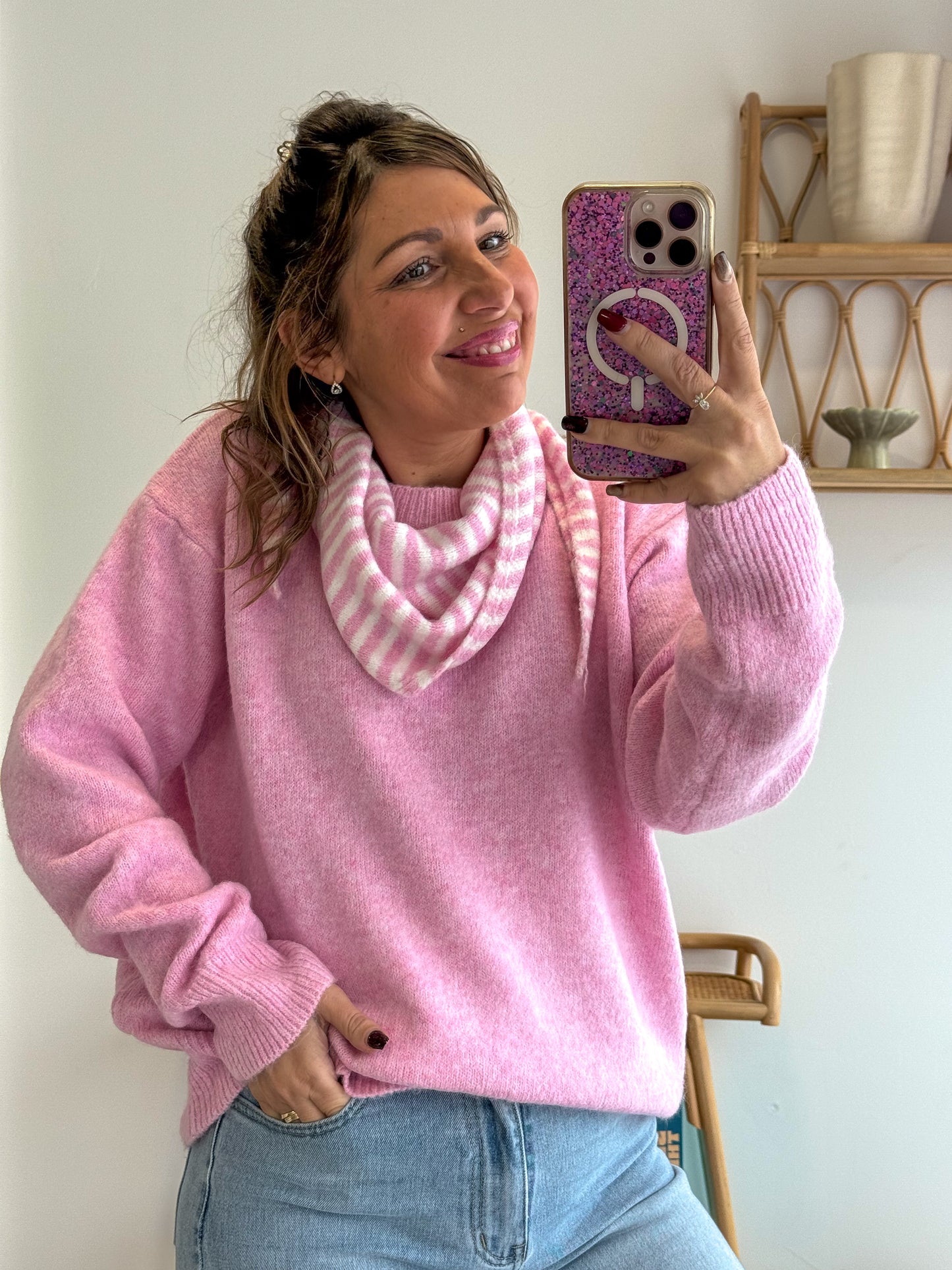 Pull ESSENTIEL rose
