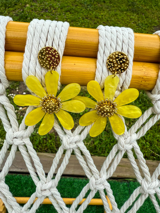 Boucles d’oreilles CARMEN jaune