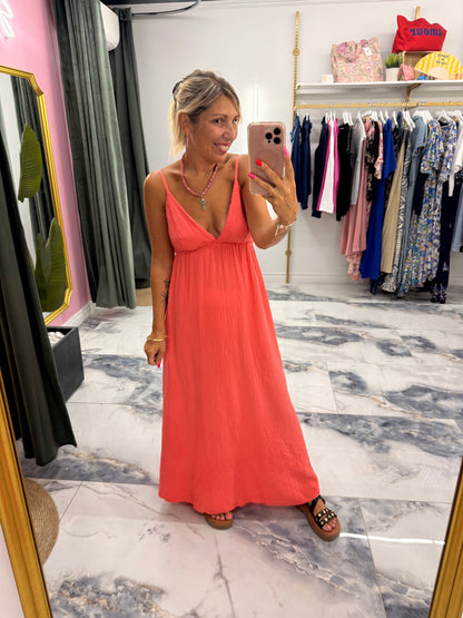 Robe ESMERALDA corail