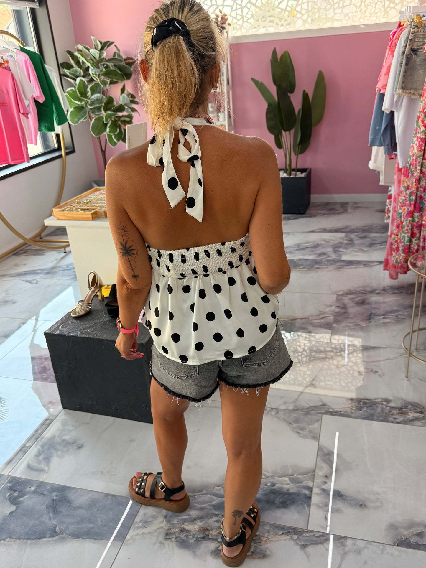 Top COLETTE blanc