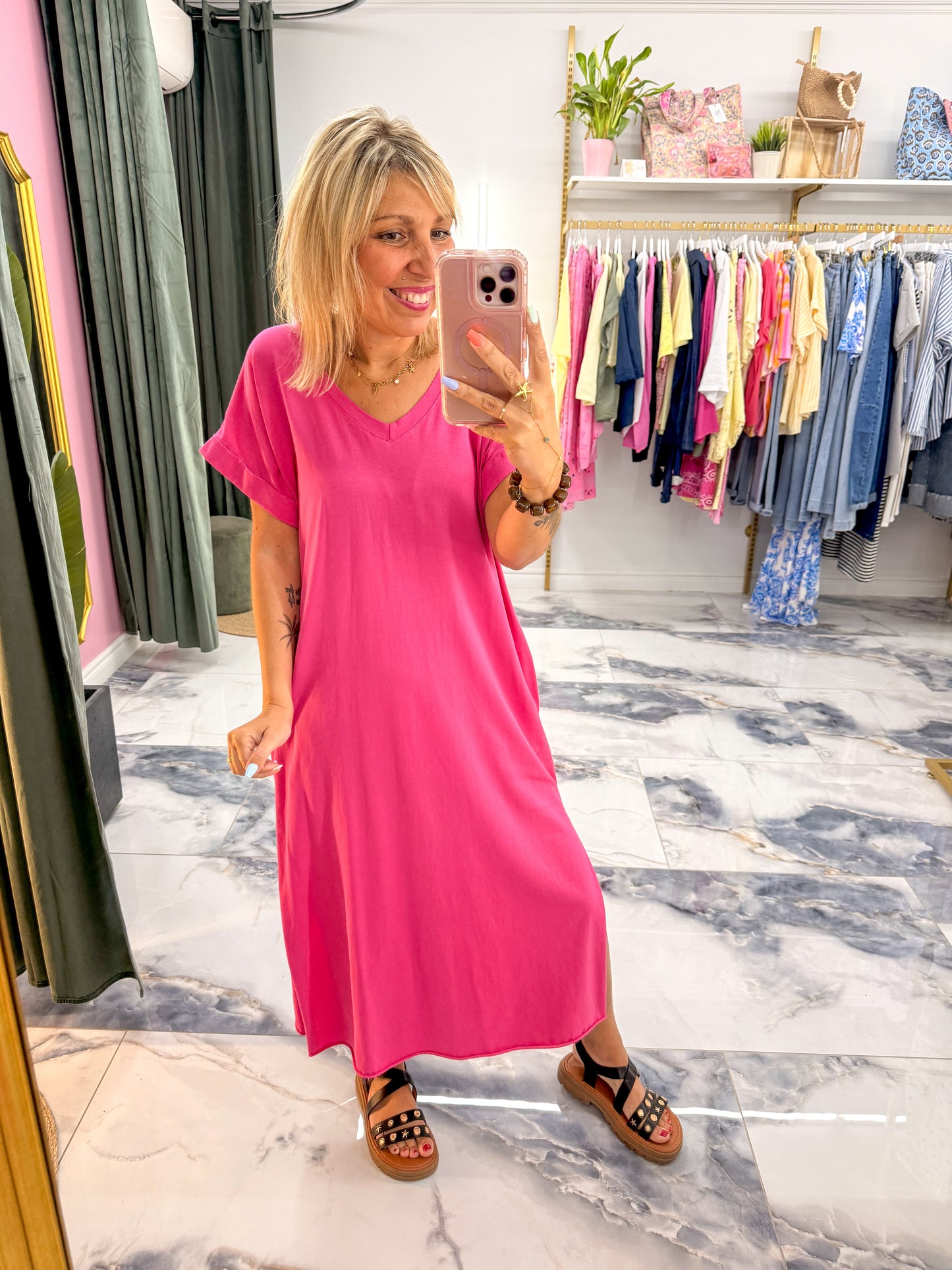 Robe CAMÉLIA Fushia