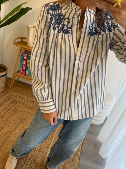Chemise EVA bleu marine