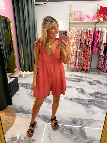 Combishort LIN Bois de rose