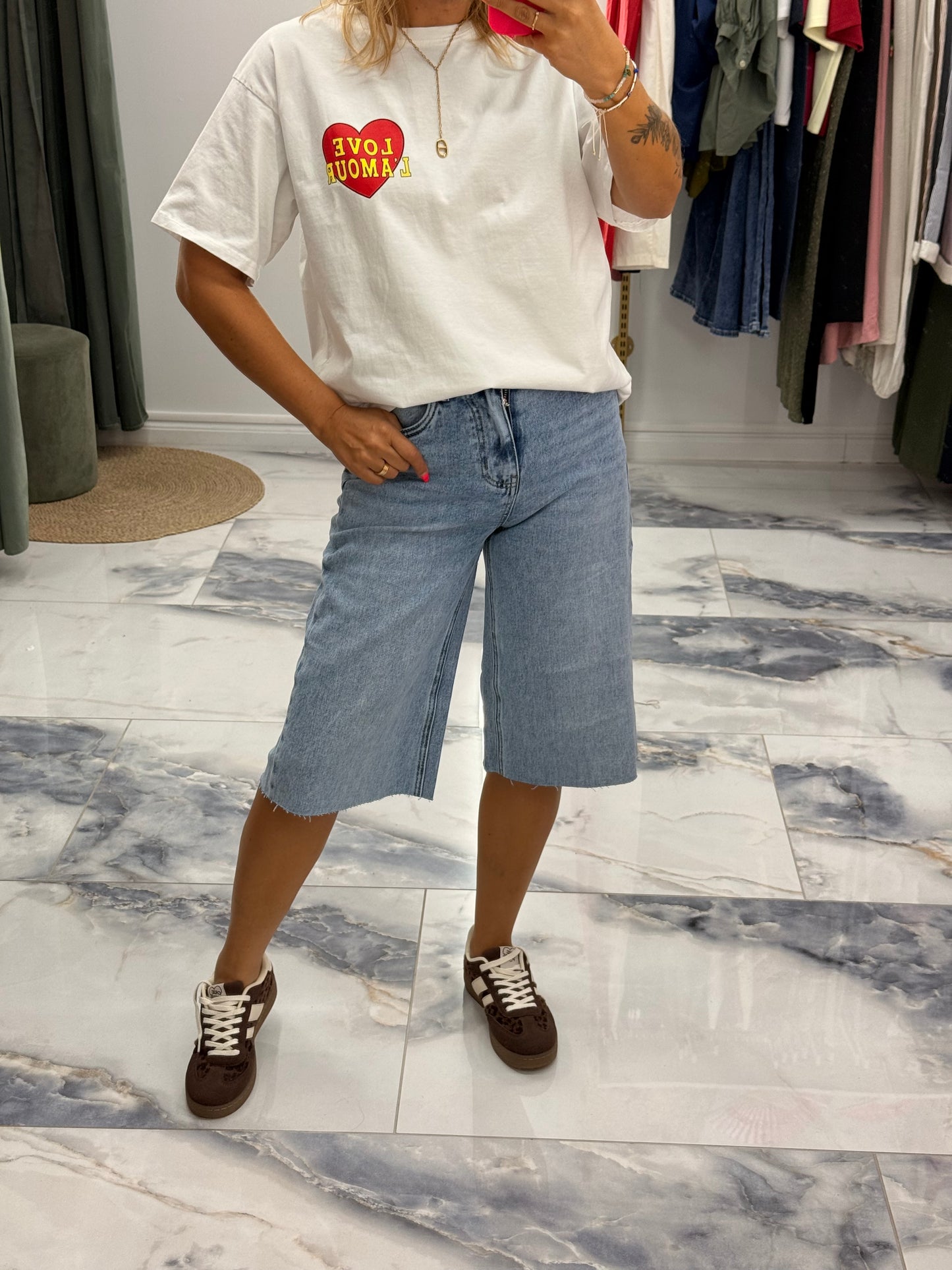 T-Shirt LOVE L’AMOUR blanc