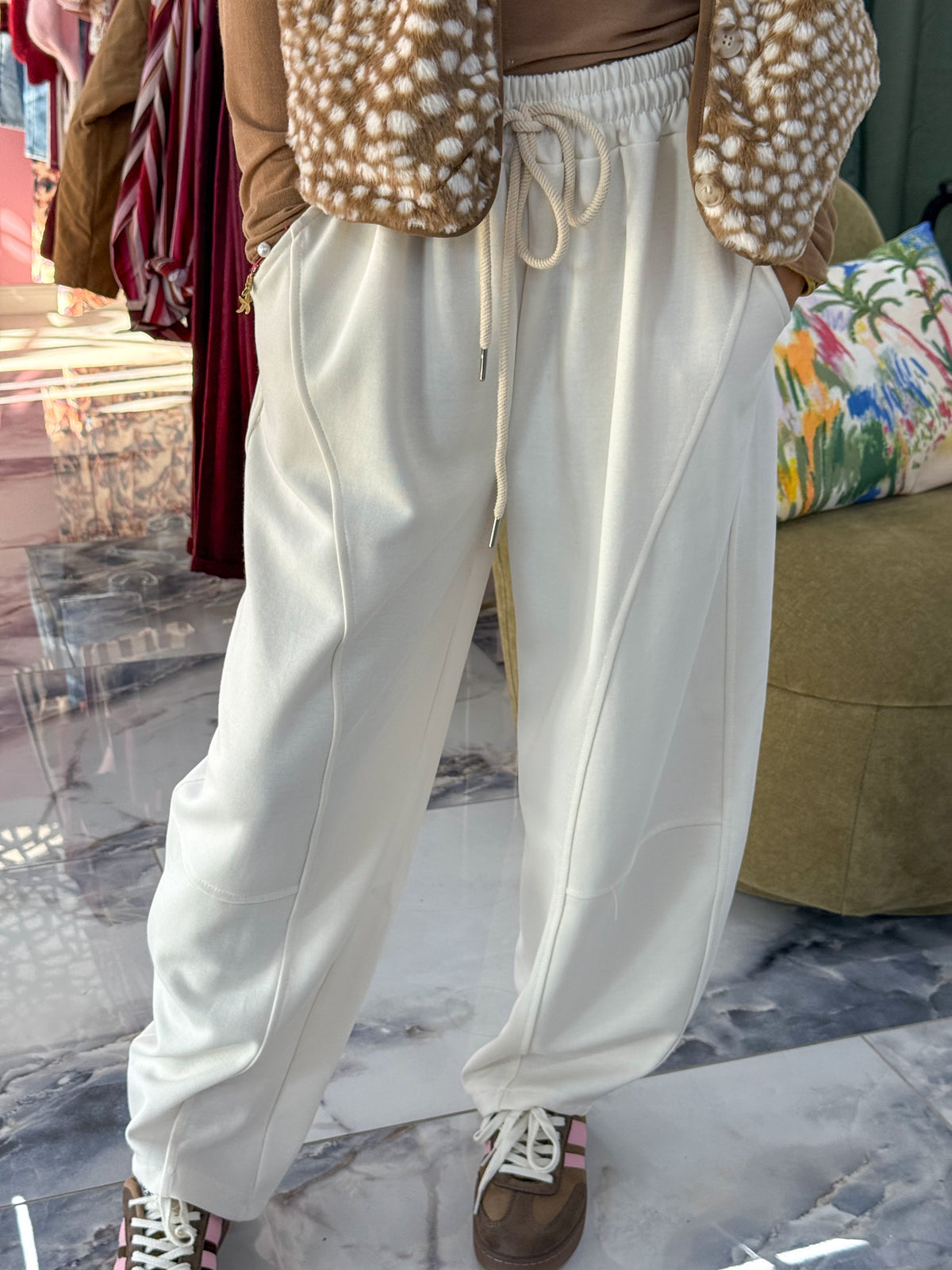 Pantalon jogging ANDY écru