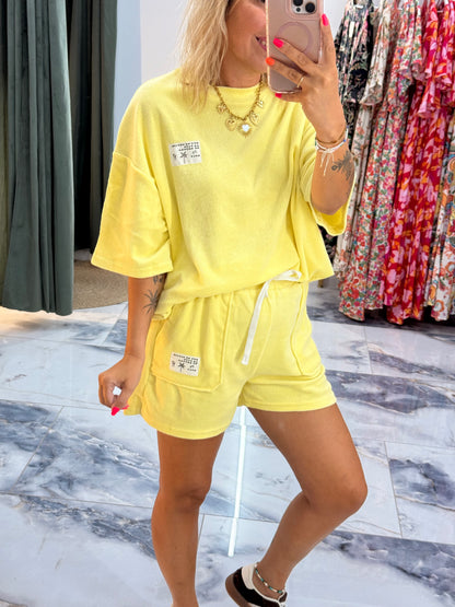 Short ÉPONGE jaune