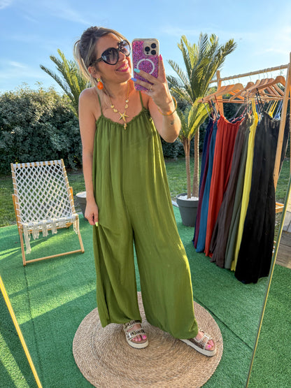 Combinaison AMANDINE vert olive