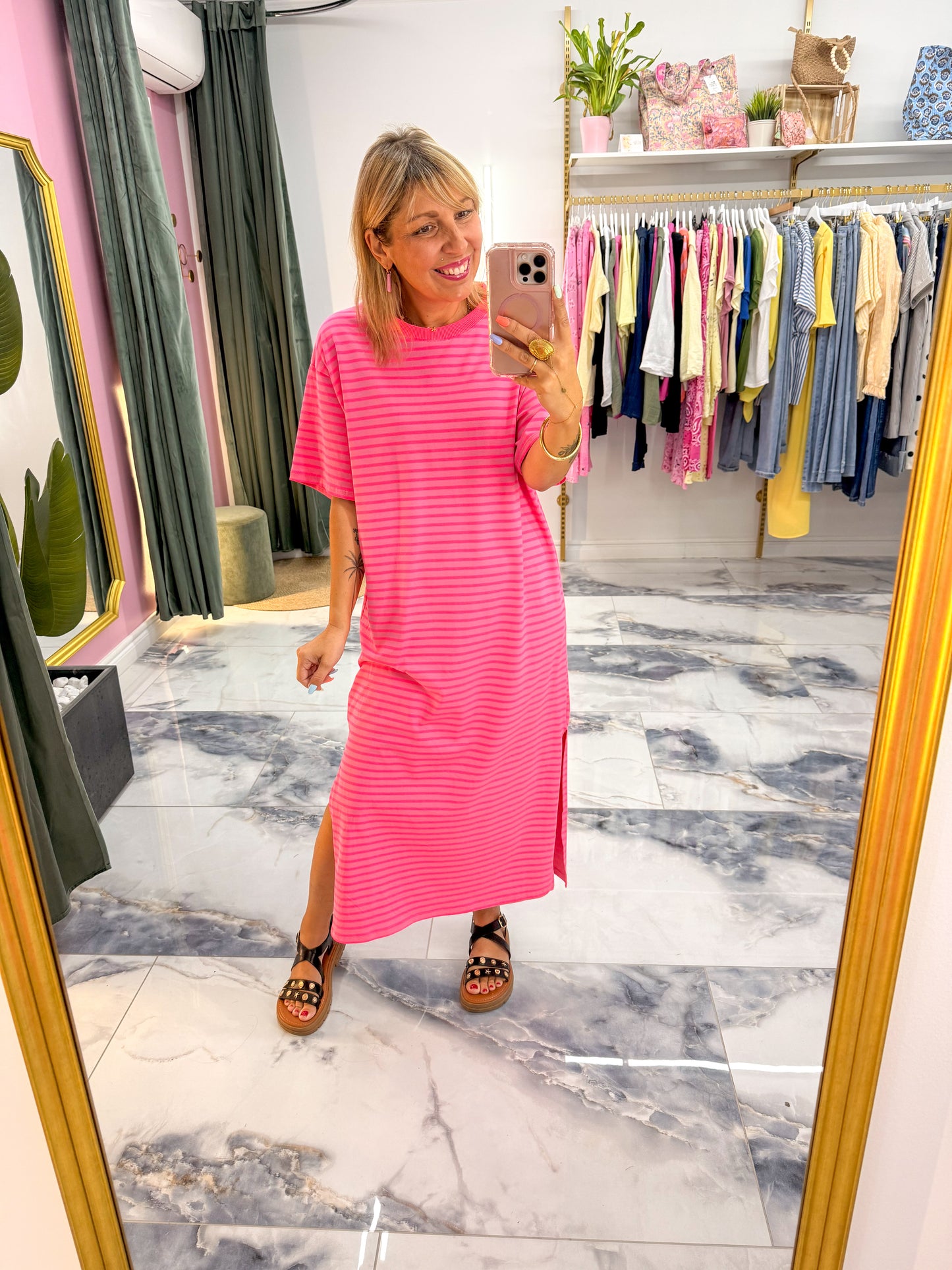 Robe STRIPES Rose