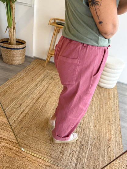 Pantalon CHARLIE vieux rose