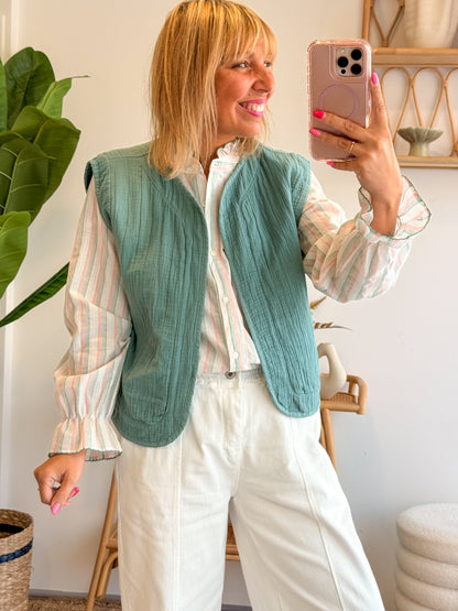 Gilet Naia Céladon