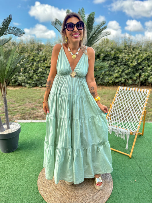 Robe GOLDEN HOUR vert sauge