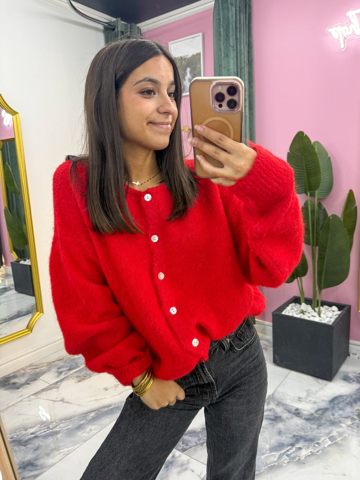Gilet MEGGY rouge
