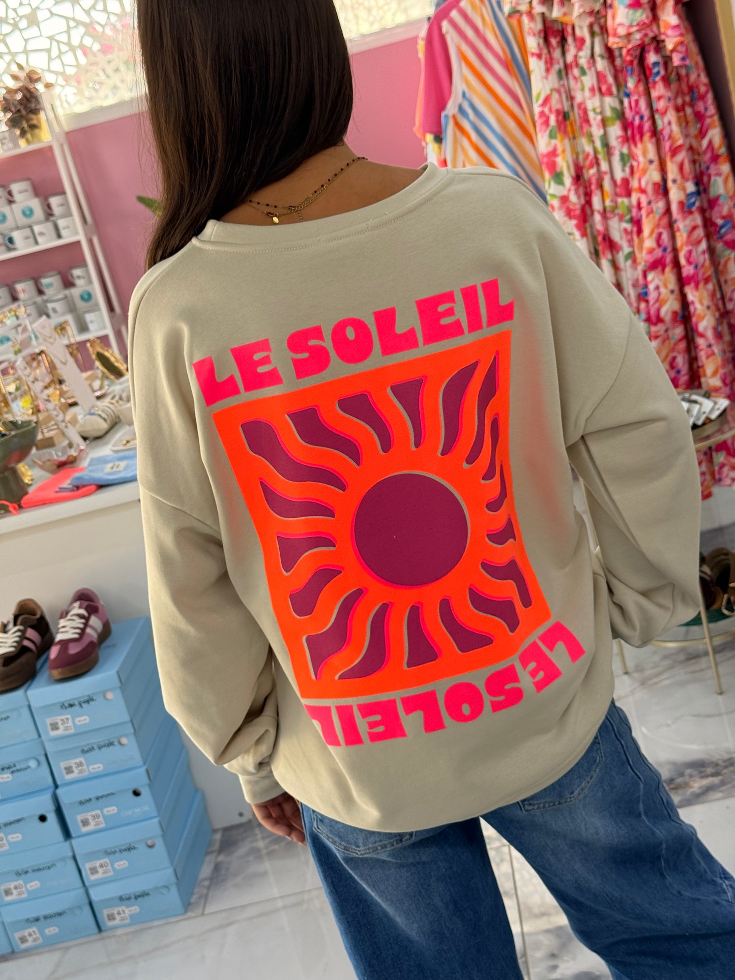 Sweat LE SOLEIL Beige