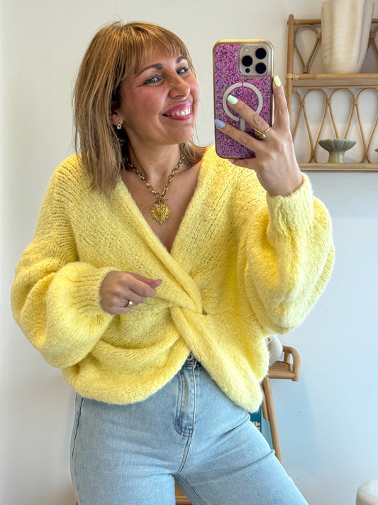 Pull TWIST jaune