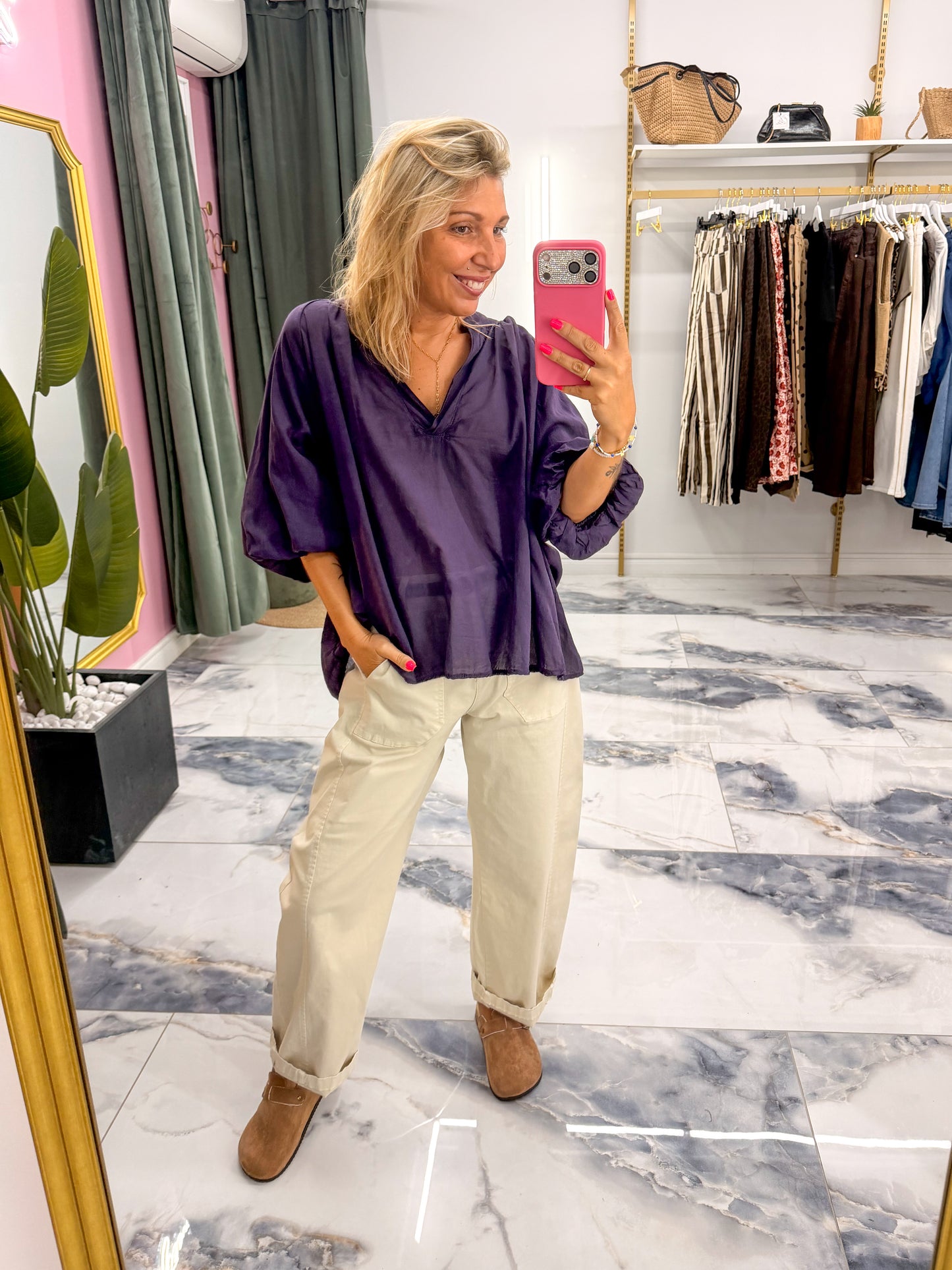 Blouse ELIA prune