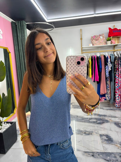 Top SHINE bleu jean
