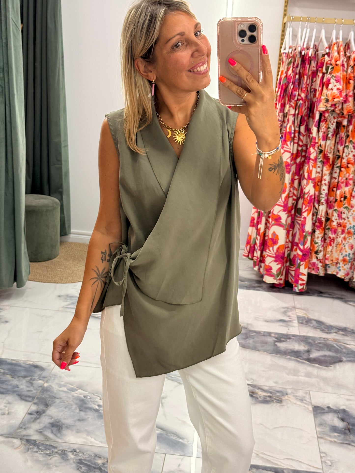 Blouse CHARLIZE Kaki