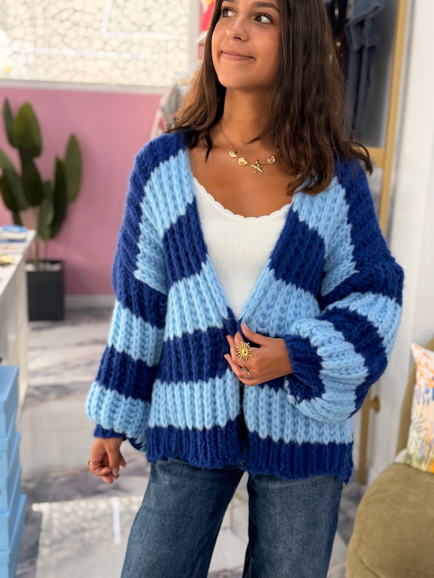 Gilet BONNIE bleu royal