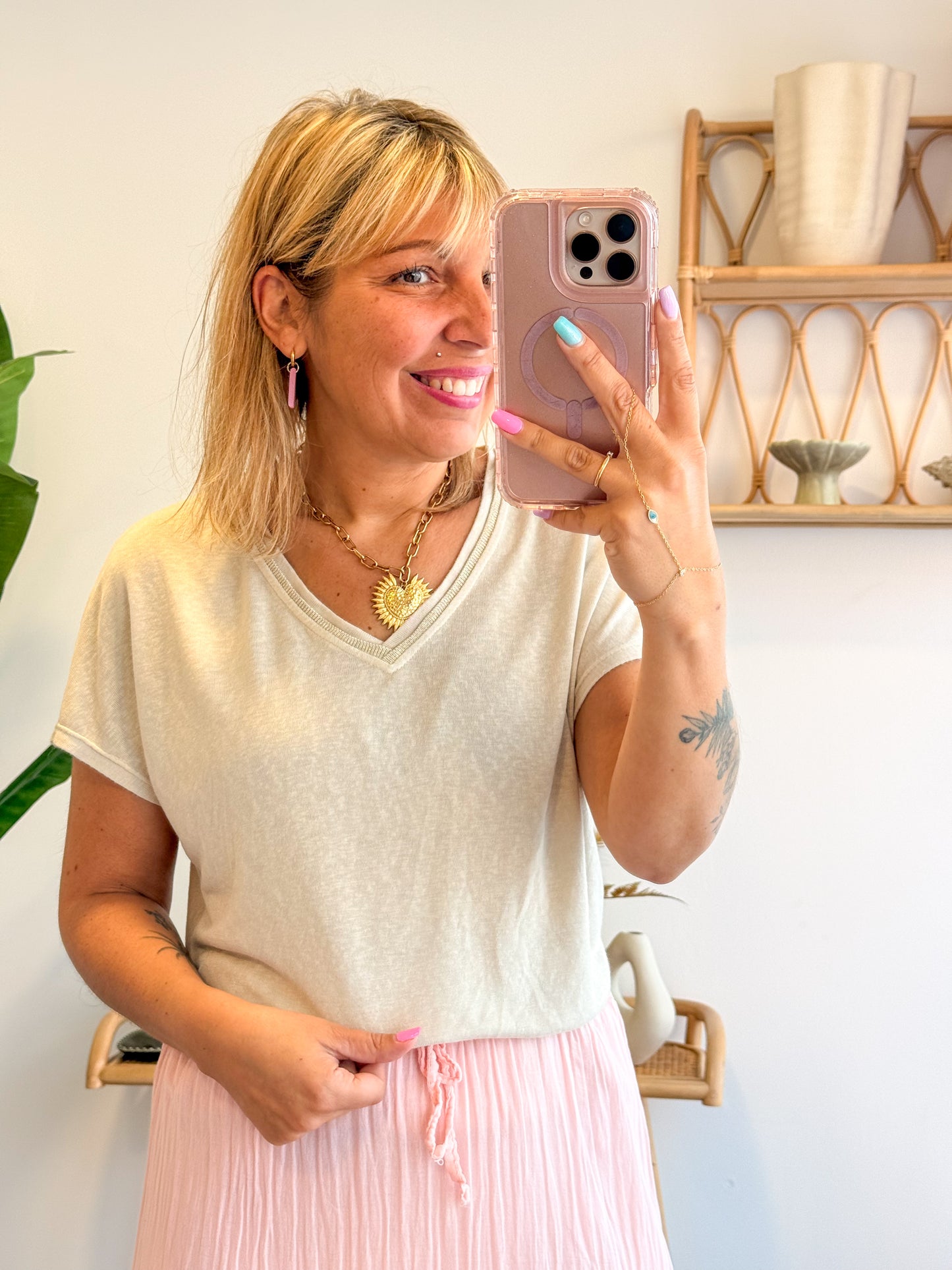 T-shirt JULIETTE beige