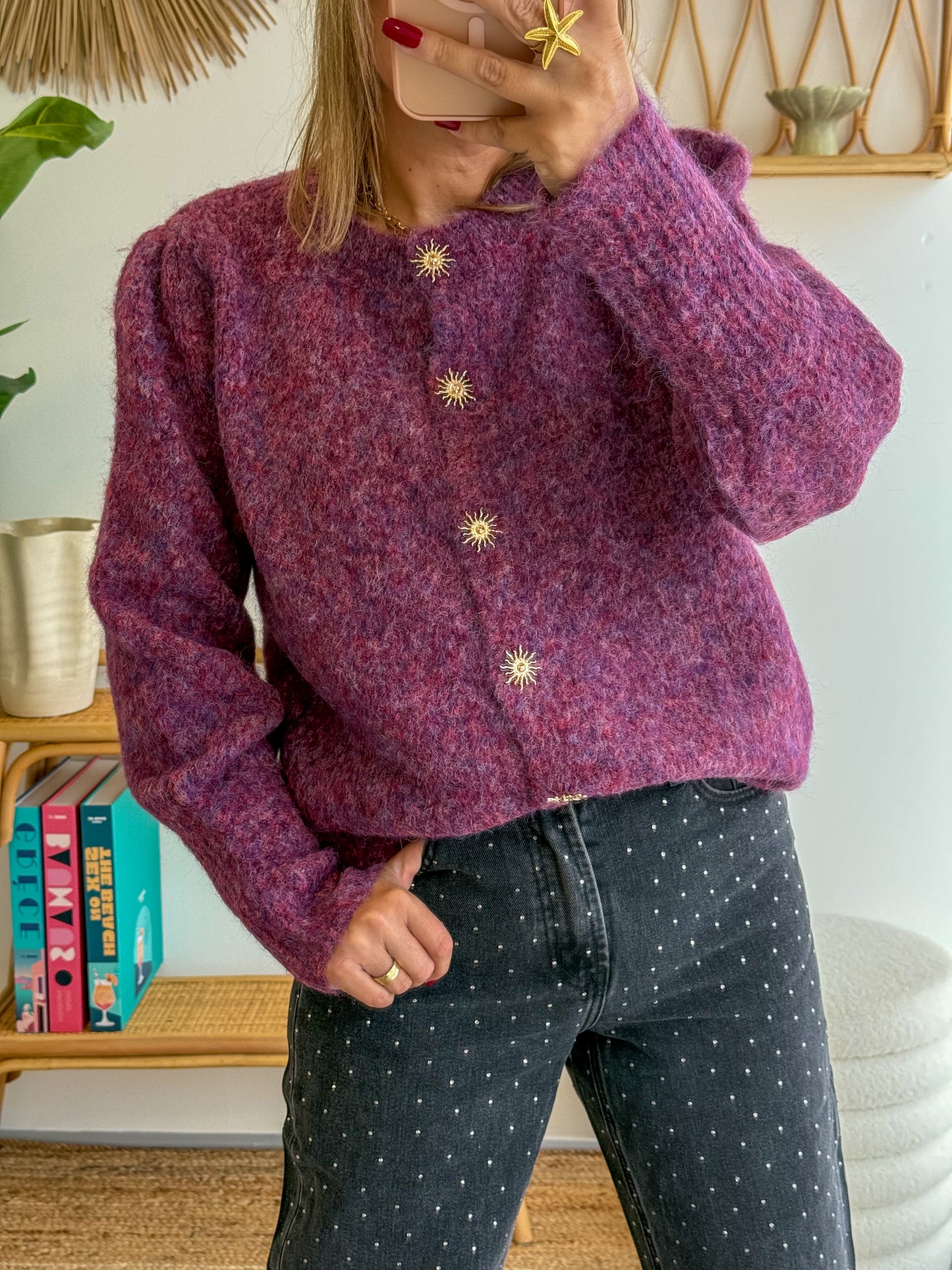Gilet SOLEA prune