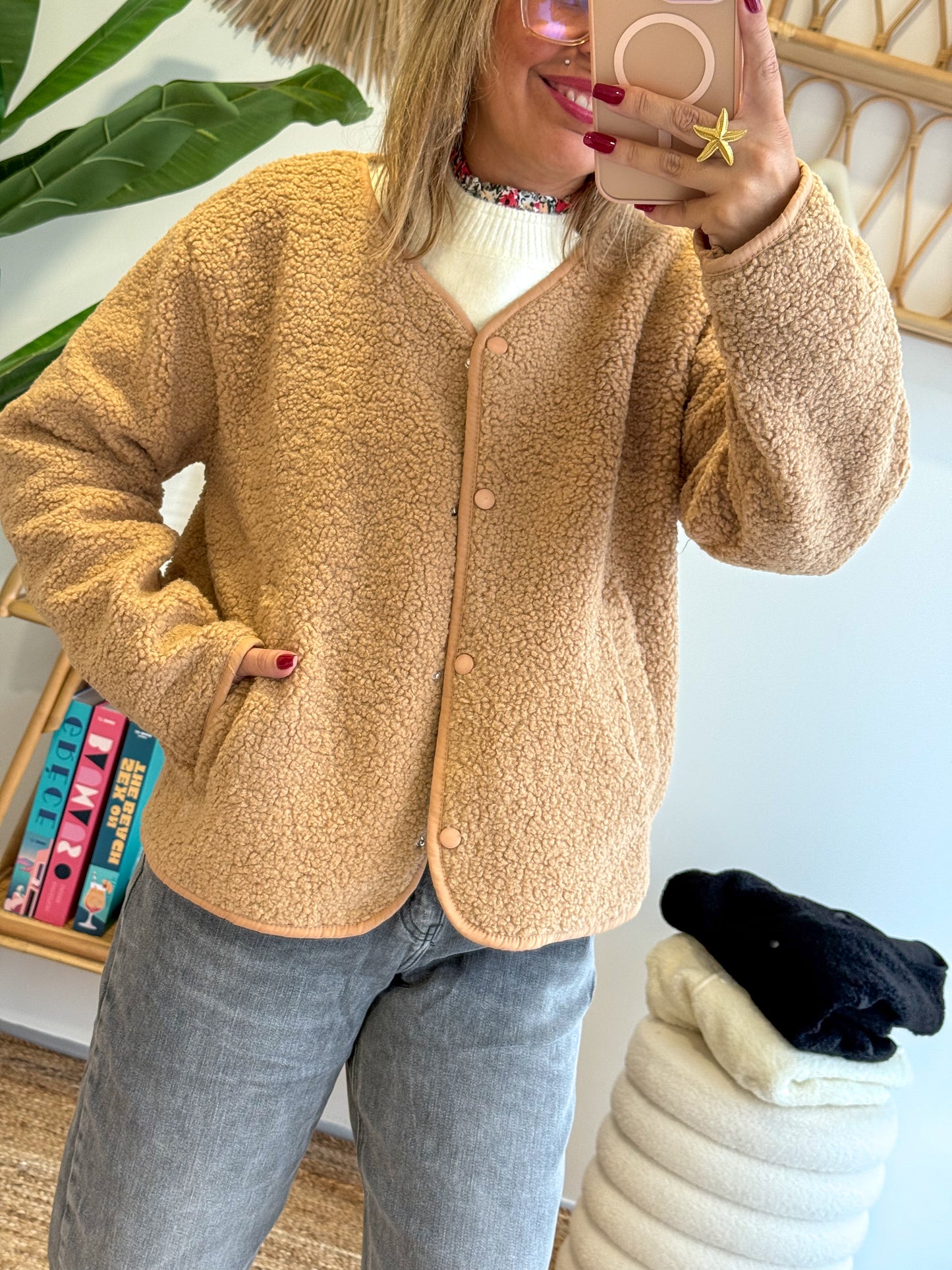 Veste FLUFfY camel