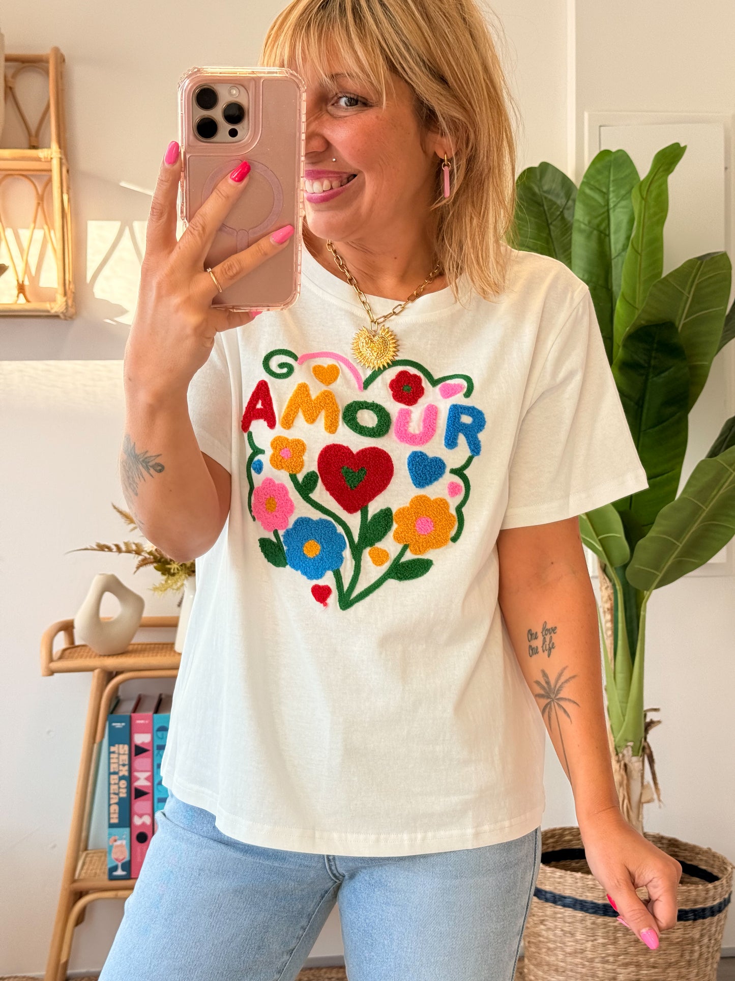 T-Shirt AMOUR Blanc